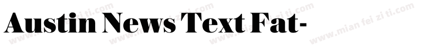 Austin News Text Fat字体转换